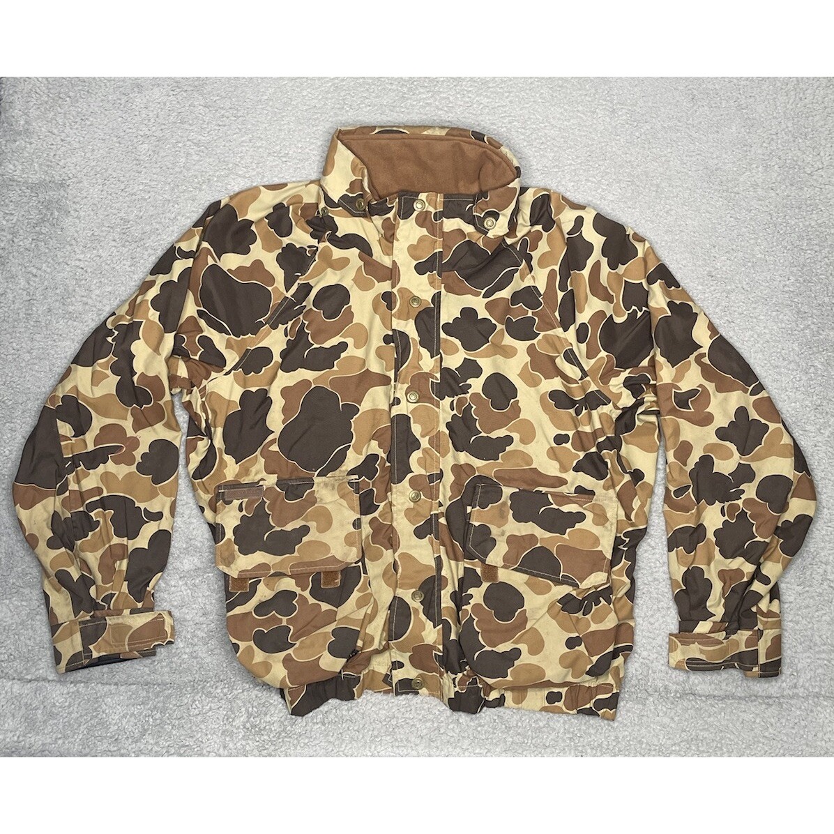 Vtg 90s Columbia Sportswear Omni-Tech Camouflage Duck Camo Rain Jacket Mens Xl